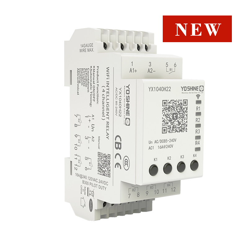 Yoshine встроенная антенна AC/DC85-240V Четыре канала Wi-Fi Relay
